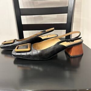 Sam Edelman Black and Brown Heels